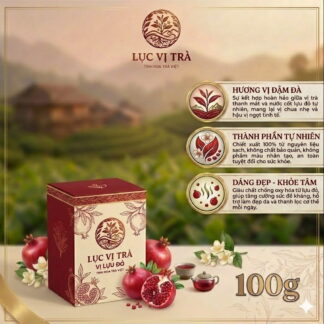 lục vị trà vị lựu Đỏ – tinh hoa trà việt, thanh lọc cơ thể